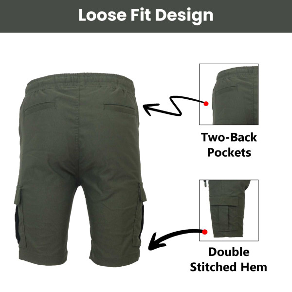 Women’s Flex Cargo Shorts with Elastic Waistband product image