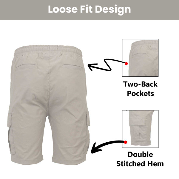Women’s Flex Cargo Shorts with Elastic Waistband product image