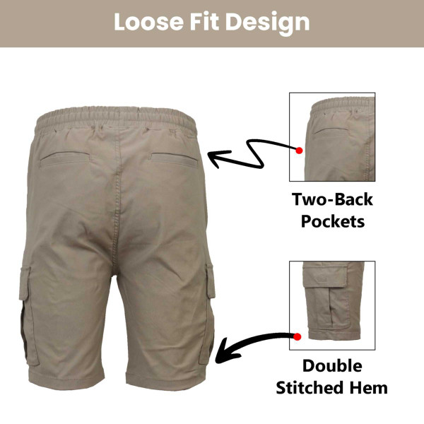 Women’s Flex Cargo Shorts with Elastic Waistband product image