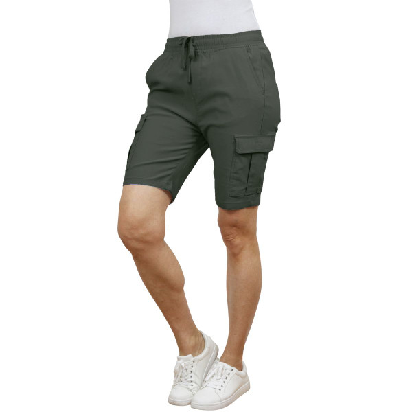 Women’s Flex Cargo Shorts with Elastic Waistband product image