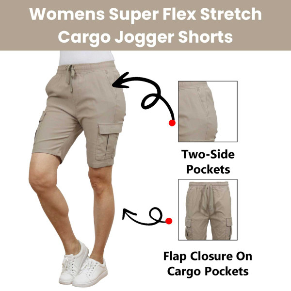 Women’s Flex Cargo Stretch Shorts (3-Pack) product image