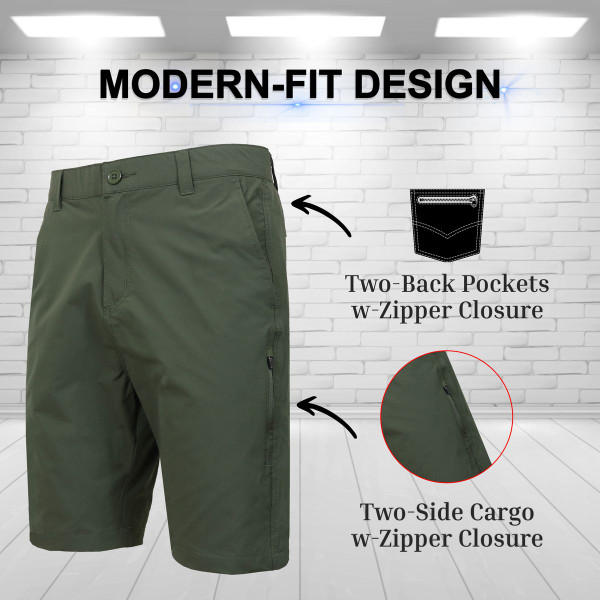 Men’s 6-Pocket All Motion Stretch Utility Golf Shorts (3-Pack) product image