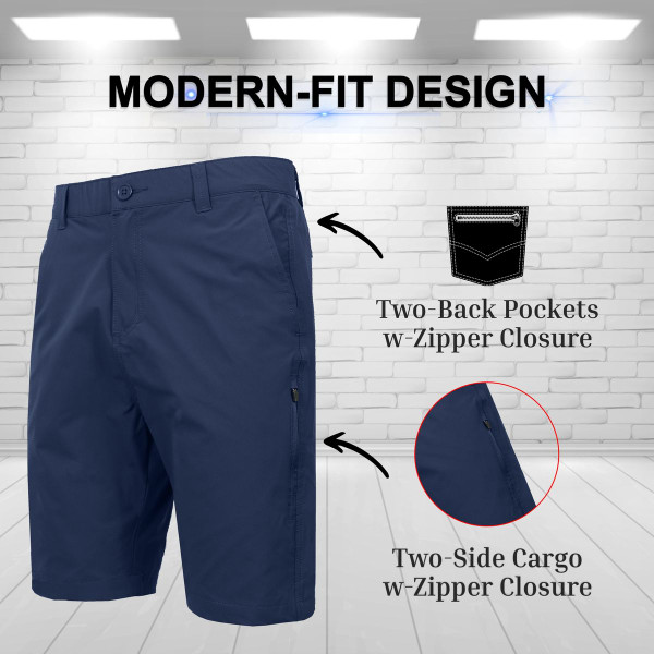 Men’s 6-Pocket All Motion Stretch Utility Golf Shorts (3-Pack) product image