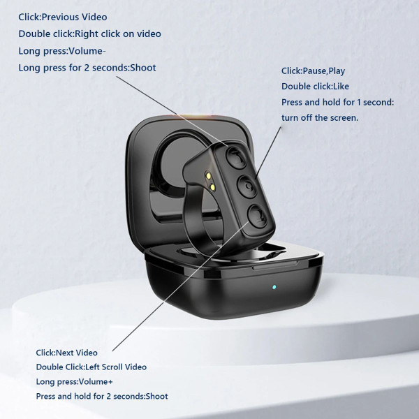 Bluetooth Page Turner and TikTok Scrolling Ring product image