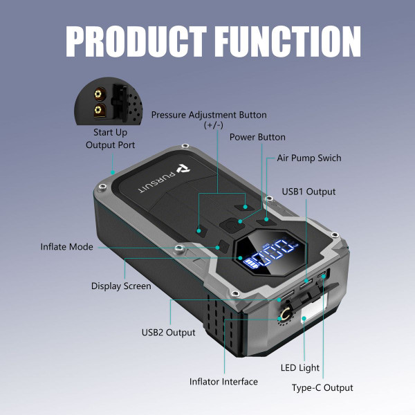2000A Car Jump Starter (1- or 2-Pack) product image
