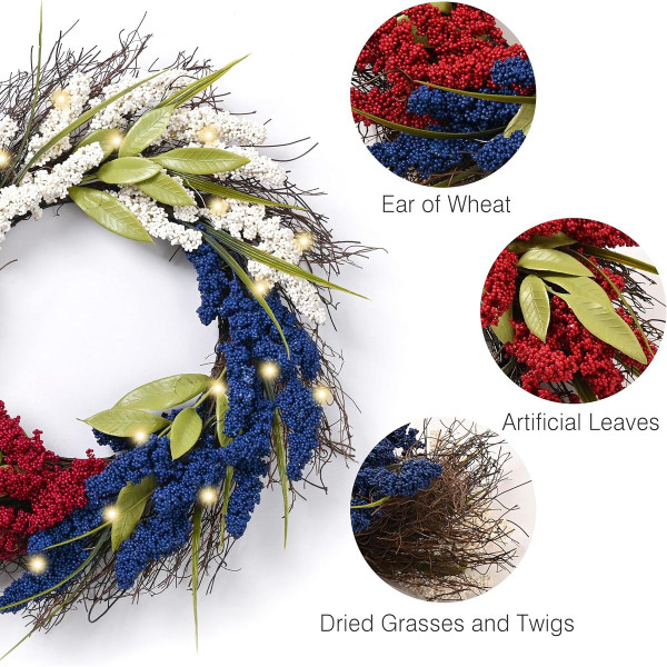4th of July Wreath (20") product image