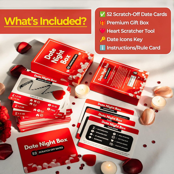 Date Night Box: 52 Scratch-Off Date Night Ideas product image