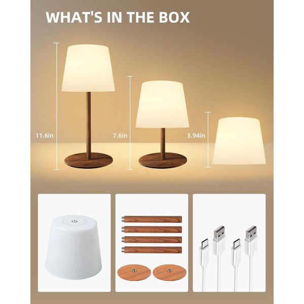 Cordless Waterproof Table Lamp (2-Pack) product image