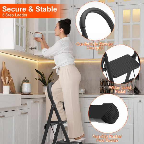 NewHome 3-Step Foldable Step Stool product image
