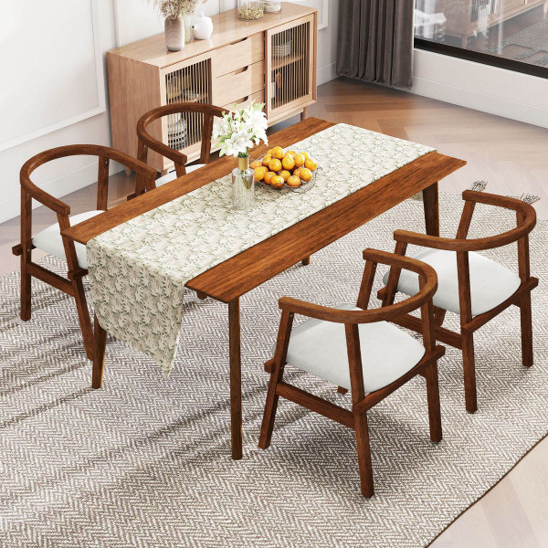 Wooden Dining Chairs with Wrap-Around Armrest  product image