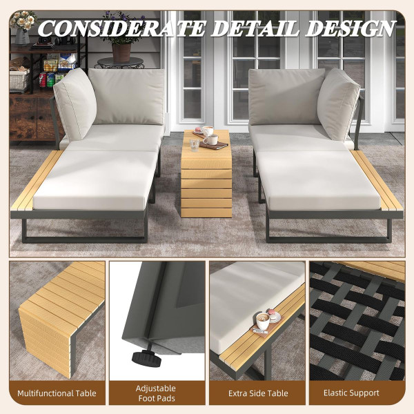 Convertible Patio Furniture Set with Waterproof Cover product image