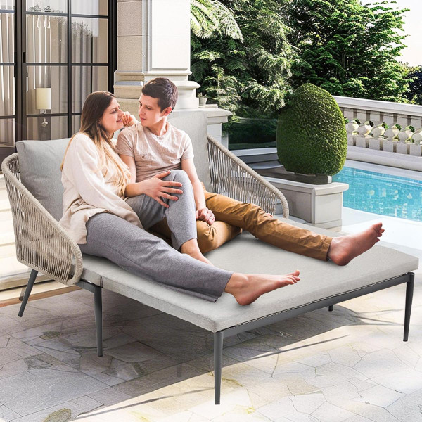 Outdoor Convertible Double Chaise Lounge Chair product image