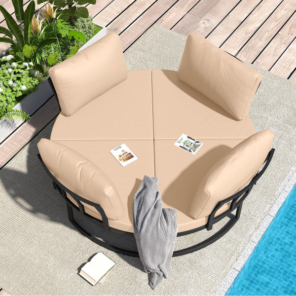 74" Wide Daybed Patio Furniture Set product image