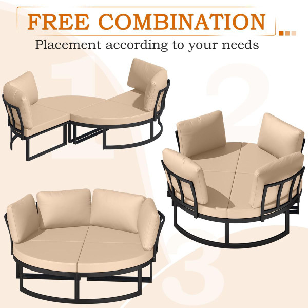 74" Wide Daybed Patio Furniture Set product image