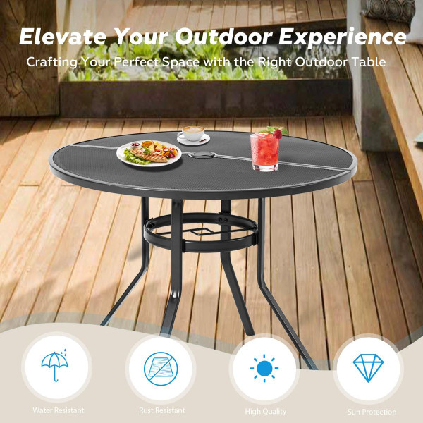 37" Outdoor Patio Dining Table for 4 product image