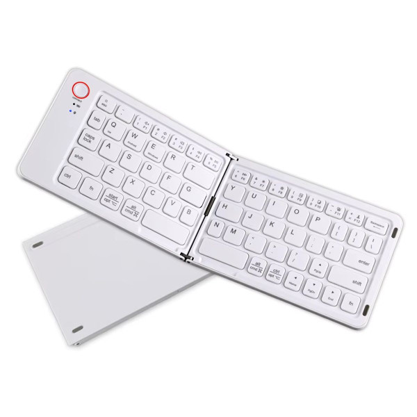 Portable Bluetooth Folding Keyboard for IOS/Android/Windows Tablet Mobile Phone Portable Keyboard Computer Accessories Color White product image