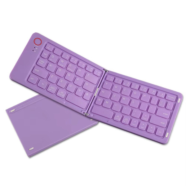 Portable Bluetooth Folding Keyboard for IOS/Android/Windows Tablet Mobile Phone Portable Keyboard Computer Accessories Color Purple product image