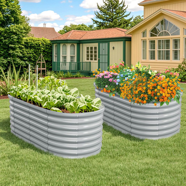 65" x 32" Outdoor Raised Garden Bed Planter (1- or 2-Pack) product image