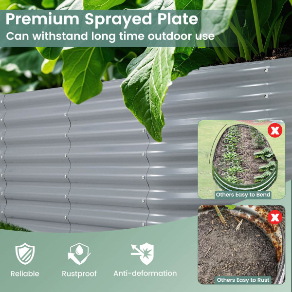 65" x 32" Outdoor Raised Garden Bed Planter (1- or 2-Pack) product image
