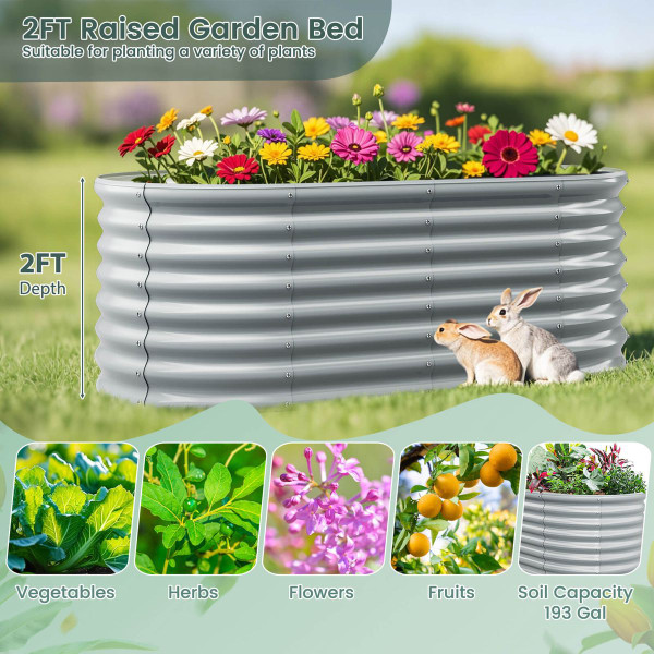 65" x 32" Outdoor Raised Garden Bed Planter (1- or 2-Pack) product image