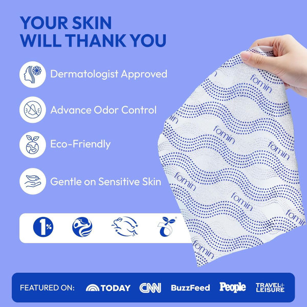 Travel Cold Shower Wipes (20-Pack) product image