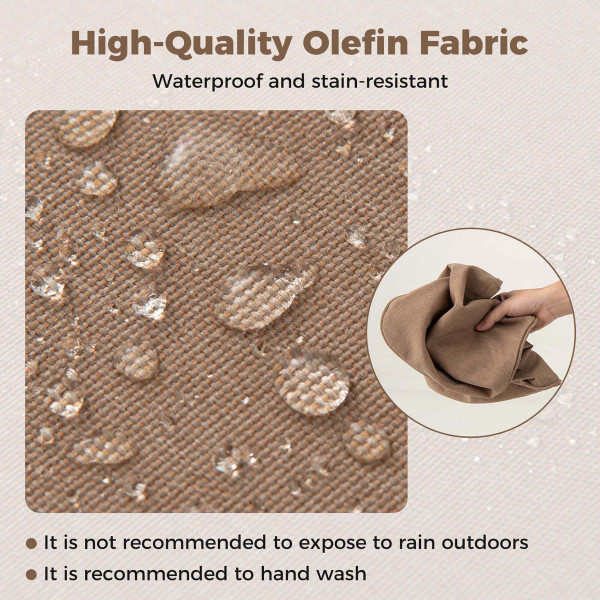 Deep Seat Cushion and Back Pillow with Removable Covers (2- to 8-Pack) product image