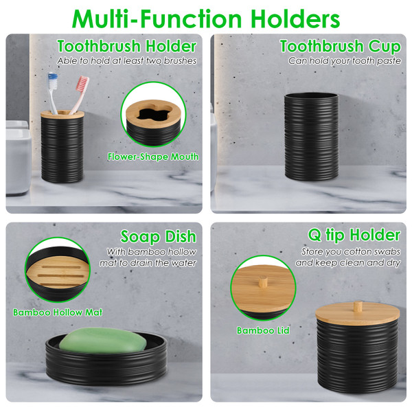 Newhome 8-Piece Bathroom Accessory Set product image