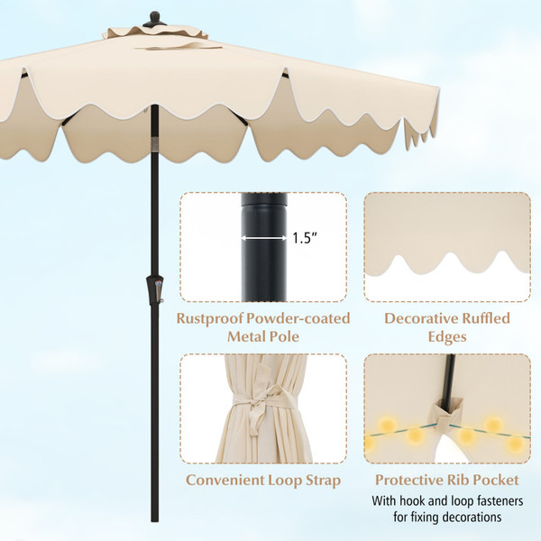 9-Foot Patio Table Umbrella with Vented-Top product image