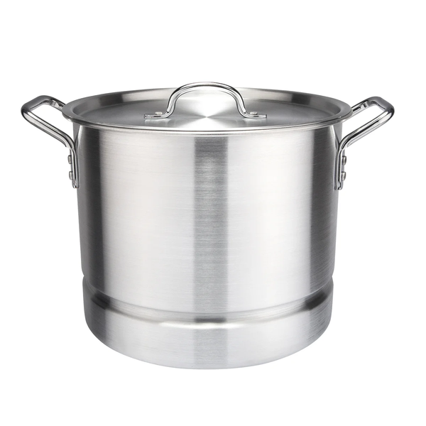 6-Piece Aluminum Stock Pot Set with Lid and Steamer Insert product image