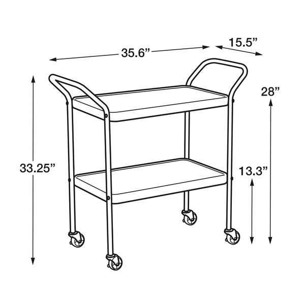 Cosco Stylaire 2 Tier Serving Cart product image