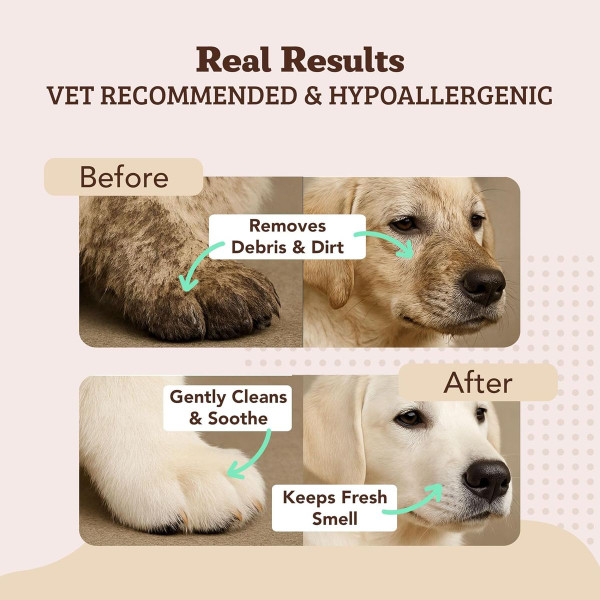 Pet Grooming Wipes with Aloe product image