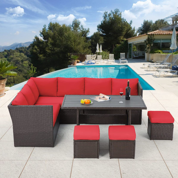 7-Piece Outdoor Sectional Sofa Set product image
