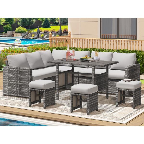 7-Piece Outdoor Sectional Sofa Set product image