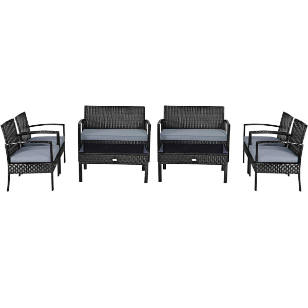 8-Piece  Outdoor Patio Rattan Furniture Set  product image