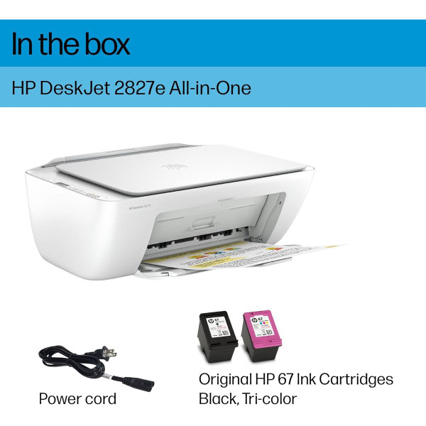 DeskJet 2827e Wireless All-in-One Color Inkjet Printer product image