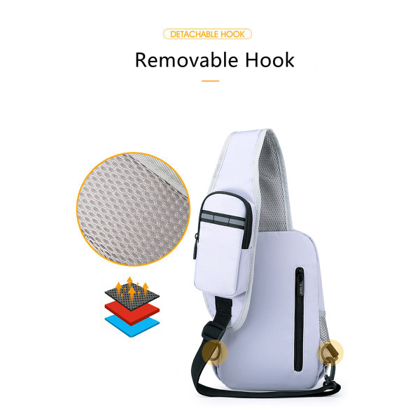 Lior Multi Pocket Shoulder Bag with USB Charging Port product image