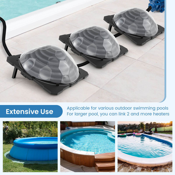 Solar Dome Pool Heater with Transparent Cover (1- to 3-Pack) product image