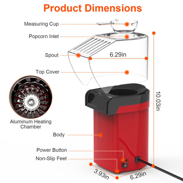 NewHome Countertop Popcorn Machine product image