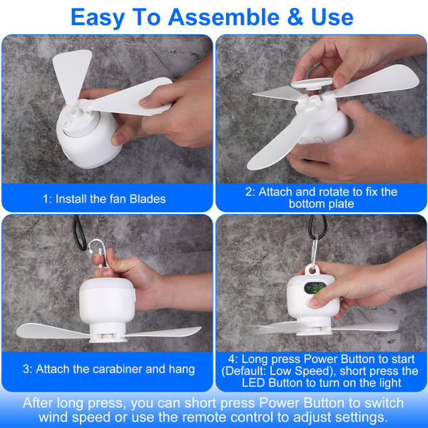 Camping Fan & LED Lantern product image