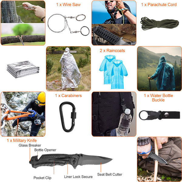 LakeForest 121-Piece Emergency Survival Kit product image