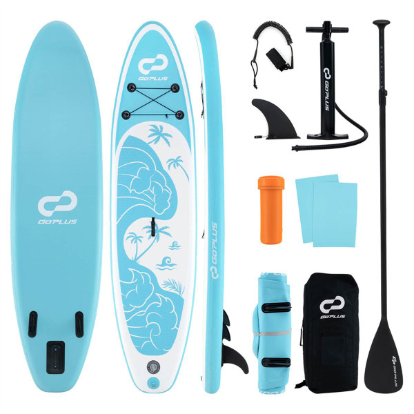 10- or 11-Foot Inflatable Stand-Up Paddle Board with Paddle product image