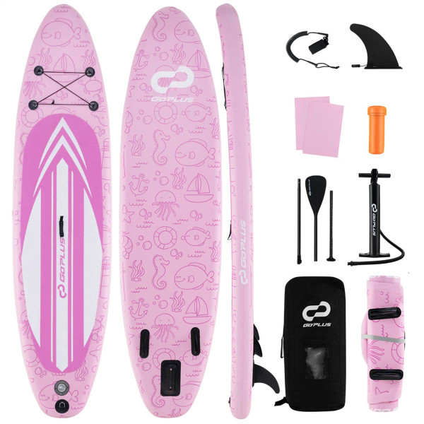 10- or 11-Foot Inflatable Stand-Up Paddle Board with Paddle product image