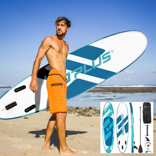 10- or 11-Foot Inflatable Stand-Up Paddle Board with Paddle product image