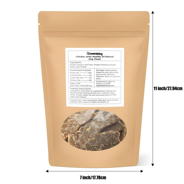 Chewmistry 16oz Chicken Jerky Dog Treats product image