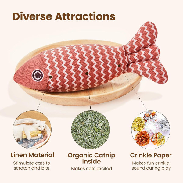 Catnip Cat Toy Fish (3-Pack) product image