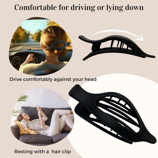 Large Flat French Hair Clips (8-Pack) product image