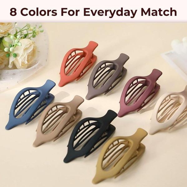 Large Flat French Hair Clips (8-Pack) product image