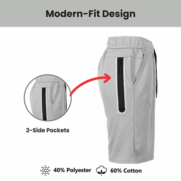 Men's Tech Fleece Shorts with Long Zipper Pocket (5-Pack) product image