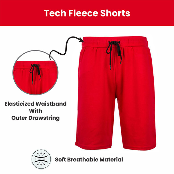 Men's Tech Fleece Shorts with Long Zipper Pocket (5-Pack) product image