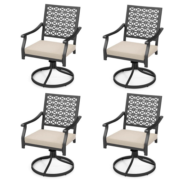 Outdoor Swivel Chairs with Padded Cushions  product image